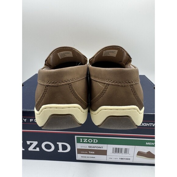 Izod Mens Seapoint Sneaker Loafer Slip On Shoe Size 9.5 Tan- Brown New main image 16
